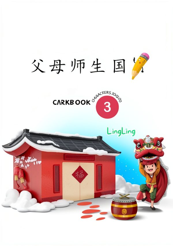 Chinese Characters Workbook Book 3 300 Print Replica LingLing Mandarin-0