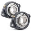 2-Pack SBLF207-20 Flange-Mount Ball Bearing Unit with Iron Housing-0