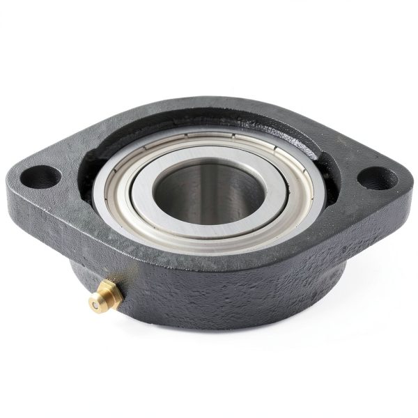 2-Pack SBLF207-20 Flange-Mount Ball Bearing Unit with Iron Housing-2