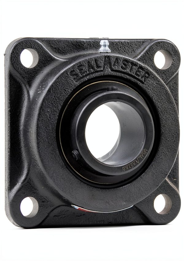 Sealmaster SF-47 Flange Bearing with Felt Seals and Cast Iron Housing-0