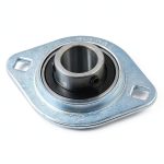 3/4" Pressed Steel Flange Bearing Two Bolt Mounted SBPFL204-12 SBSFL204-12 Compatible with Dump Truck Tarp Systems-0