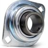 SpinCo 1" Rigid Flush Mount Pressed Steel Two-Bolt Flange Bearing-0