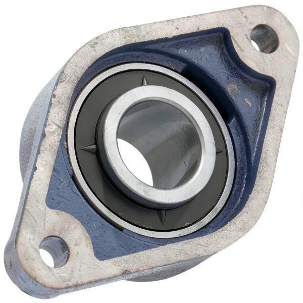 QJZ Flange-Mount Ball Bearing UCFL208-24, 1-1/2 in Bore, Iron Housing-2