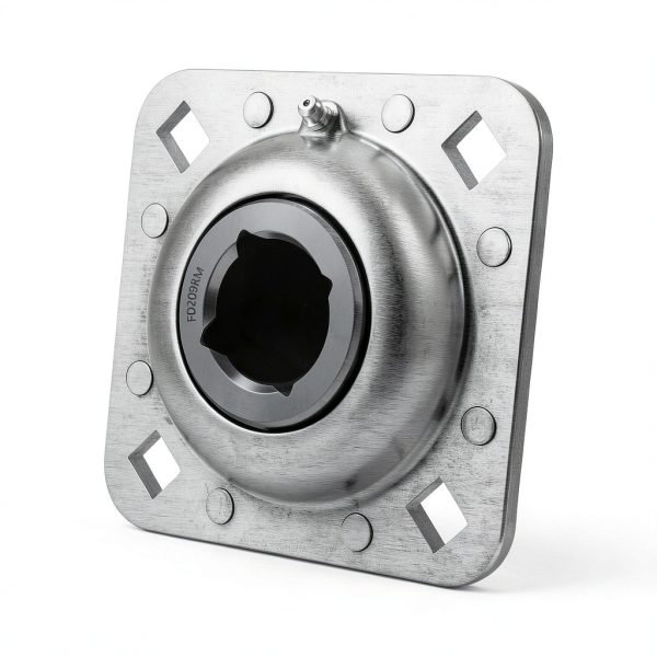 FD209RM 1-1/8" Square Bore Disc Harrow Flange Bearing Unit for Farming Applications FlexKing Kewanee Sunflower Replaces FD209R(RM) DHU1-1/8S-209 B2725 DHU118S209 B238799B 900918 FD209-1.1/8SQ-0