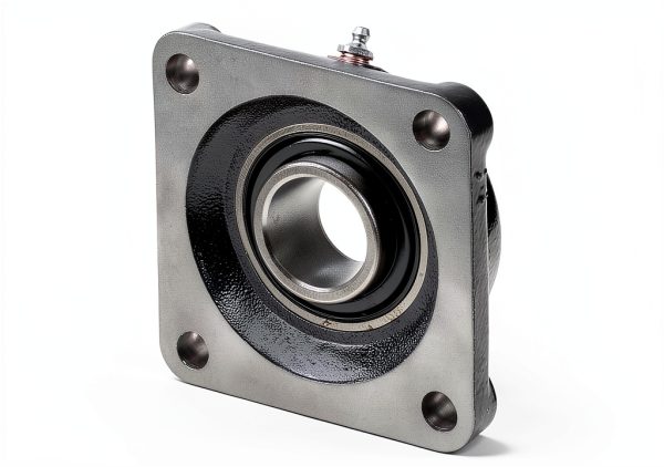 F3S223E Flange Unit, 4 Bolt Holes, Intermediate-Duty, Relubricatable, Non-Expansion, Cast Iron, Spring Locking Collar, Inch, 1-7/16" Bore Diameter-5