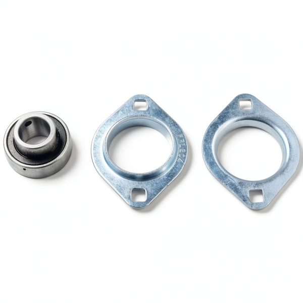3/4" Pressed Steel Flange Bearing Two Bolt Mounted SBPFL204-12 SBSFL204-12 Compatible with Dump Truck Tarp Systems-4