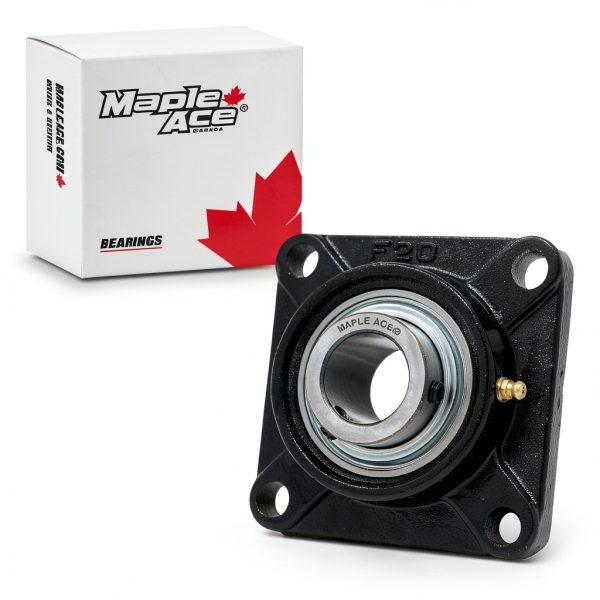 MAPLE ACE UCF207 Square Flange Bearing 35mm Bore 4-Bolt Self-Aligning-1