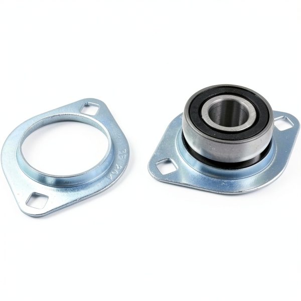 3/4" Pressed Steel Flange Bearing Two Bolt Mounted SBPFL204-12 SBSFL204-12 Compatible with Dump Truck Tarp Systems-2