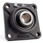 1-1/16" Four Bolt Flange Bearing by SpinCo – Grease Zerk, Heavy Duty-0