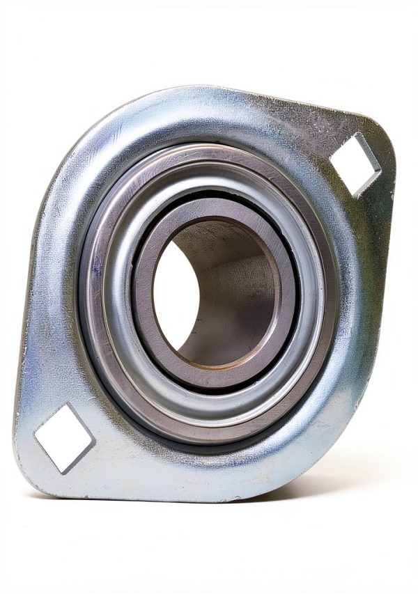 SpinCo 1" Rigid Flush Mount Pressed Steel Two-Bolt Flange Bearing-2