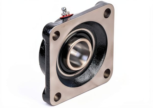F3S223E Flange Unit, 4 Bolt Holes, Intermediate-Duty, Relubricatable, Non-Expansion, Cast Iron, Spring Locking Collar, Inch, 1-7/16" Bore Diameter-6