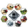 FD209RM 1-1/8" Square Bore Disc Harrow Flange Bearing Unit for Farming Applications FlexKing Kewanee Sunflower Replaces FD209R(RM) DHU1-1/8S-209 B2725 DHU118S209 B238799B 900918 FD209-1.1/8SQ-5